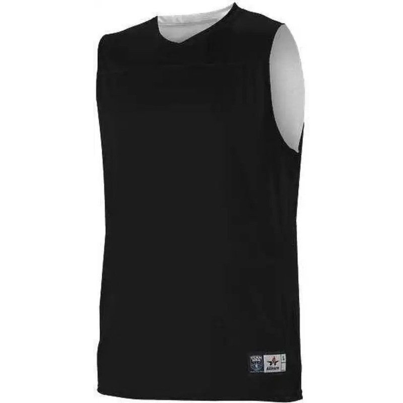 Alleson Athletic A105BA Adult NBA Blank Reversible Game Jersey – Black White