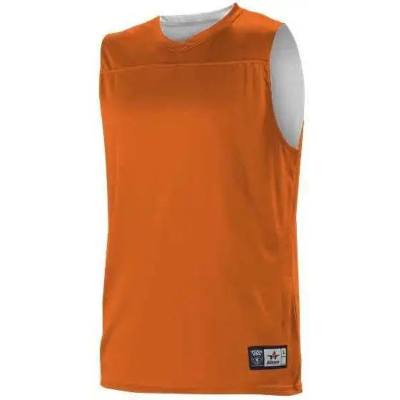 Alleson Athletic A105BA Adult NBA Blank Reversible Game Jersey – Orange White