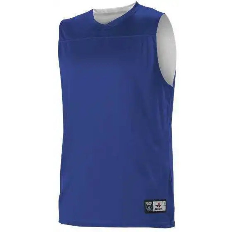 Alleson Athletic A105BA Adult NBA Blank Reversible Game Jersey – Royal White