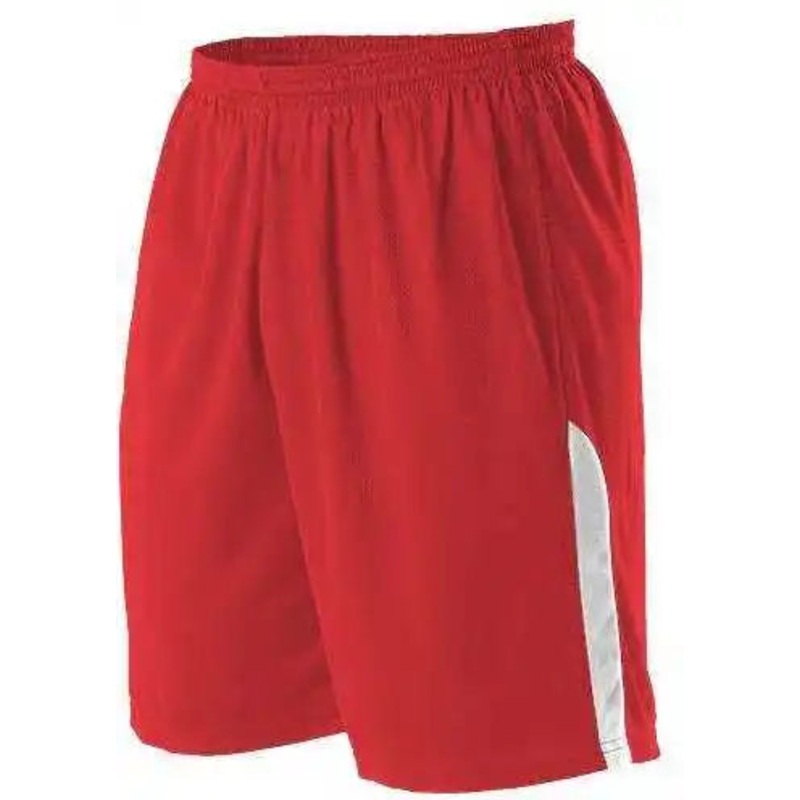Alleson Athletic A205BA Adult NBA Blank Game Short – Scarlet White