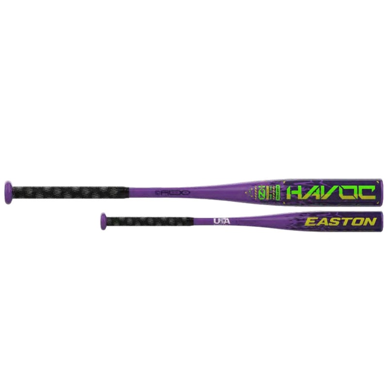 2026 Easton Havoc USA Baseball Bat (-10)  One-Piece ALX50 Alloy Youth Bat | EUS6HAV