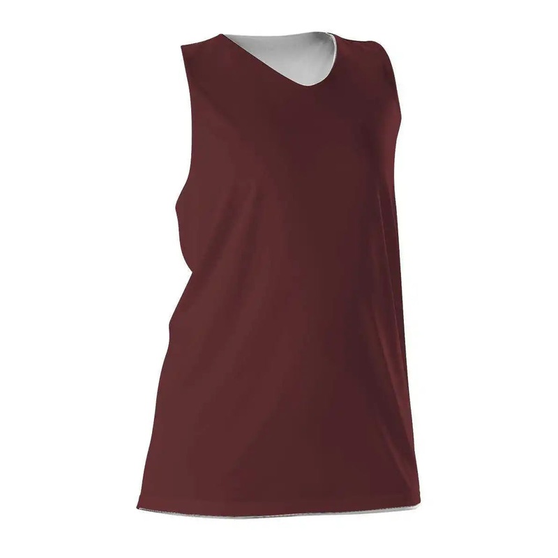 Alleson Athletic 506CRW Women’s Reversible Racerback Tank – Maroon White