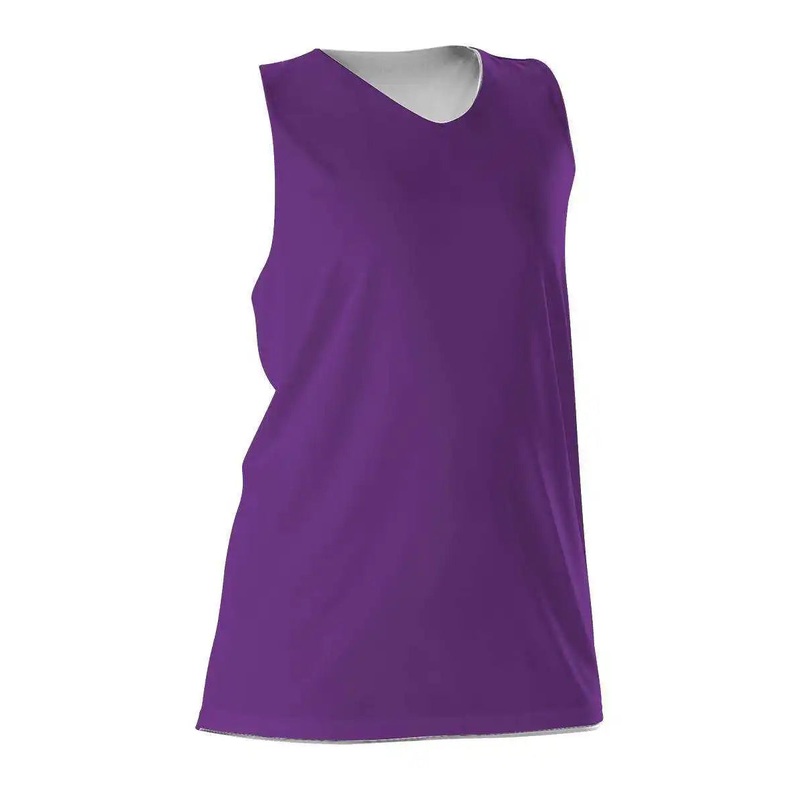 Alleson Athletic 506CRW Women’s Reversible Racerback Tank – Purple White