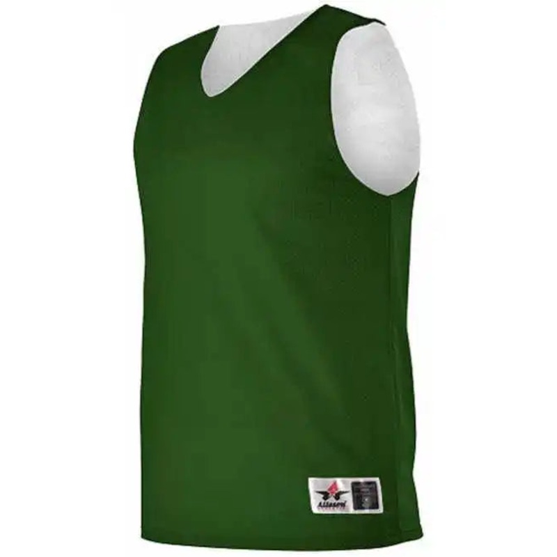 Alleson Athletic 560R Adult Reversible Mesh Tank – Forest White