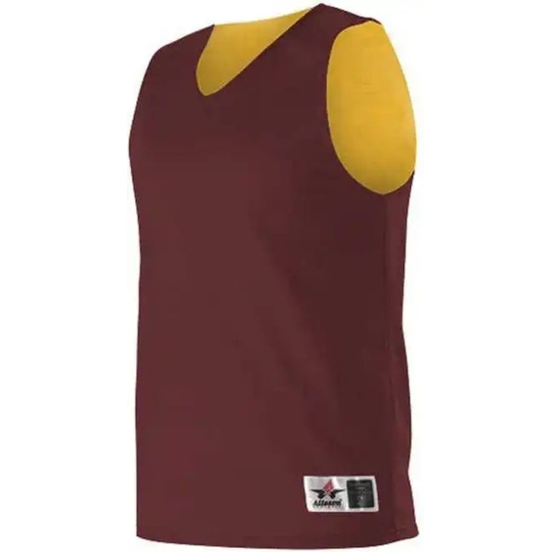 Alleson Athletic 560R Adult Reversible Mesh Tank – Maroon Gold