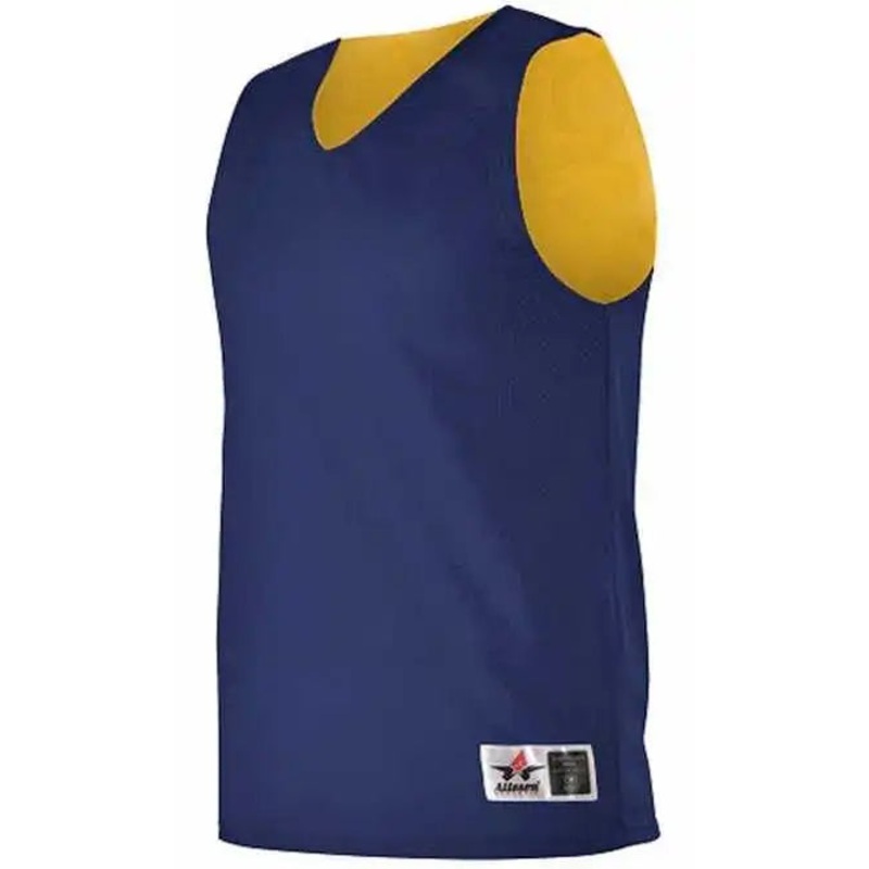 Alleson Athletic 560R Adult Reversible Mesh Tank – Navy Gold
