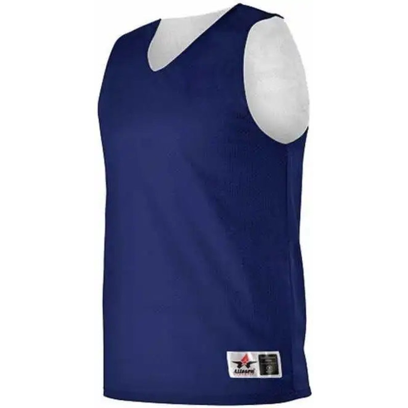 Alleson Athletic 560R Adult Reversible Mesh Tank – Navy White