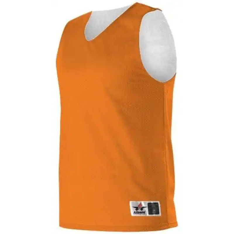 Alleson Athletic 560R Adult Reversible Mesh Tank – Orange White