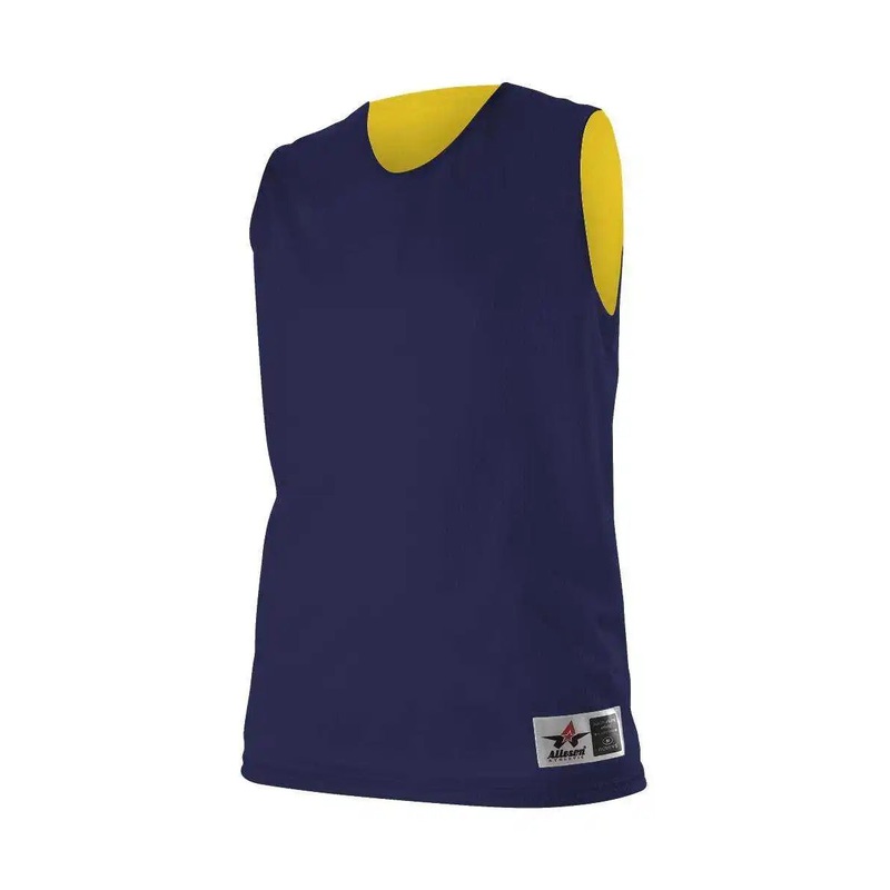 Alleson Athletic 560RW Women’s Reversible Mesh Tank – Navy Gold