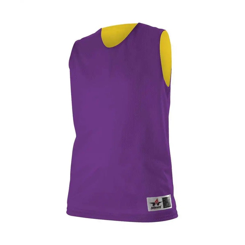 Alleson Athletic 560RW Women’s Reversible Mesh Tank – Purple Gold