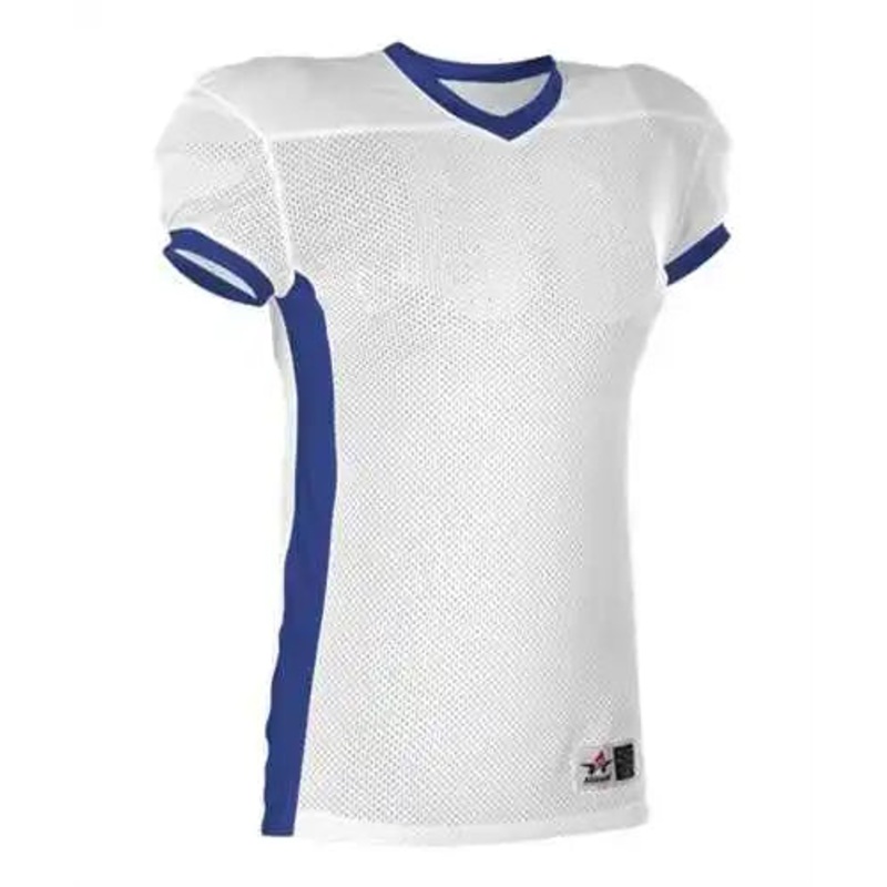 Alleson Athletic 750E Adult Football Jersey – White Royal