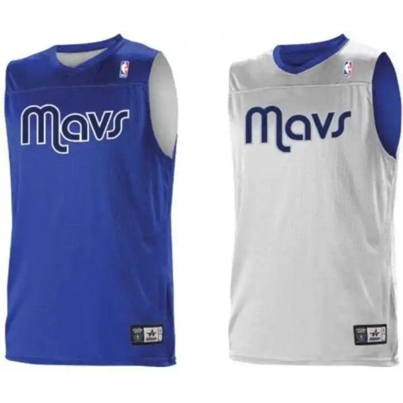 Alleson Athletic A105LA Adult NBA Logo Reversible Game Jersey – Dallas Mavericks