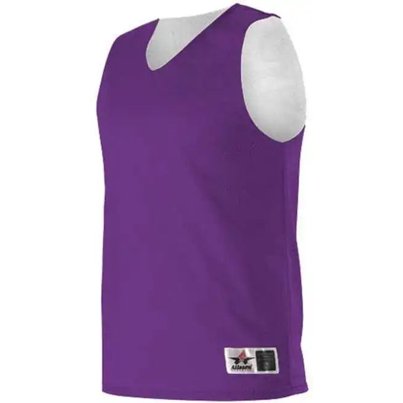 Alleson Athletic 506CRY Youth Reversible Tank – Purple White