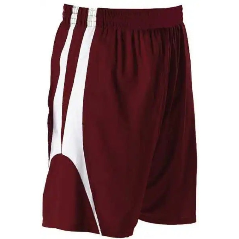 Alleson Athletic 54MMPY Youth Reversible Basketball Short – Maroon White