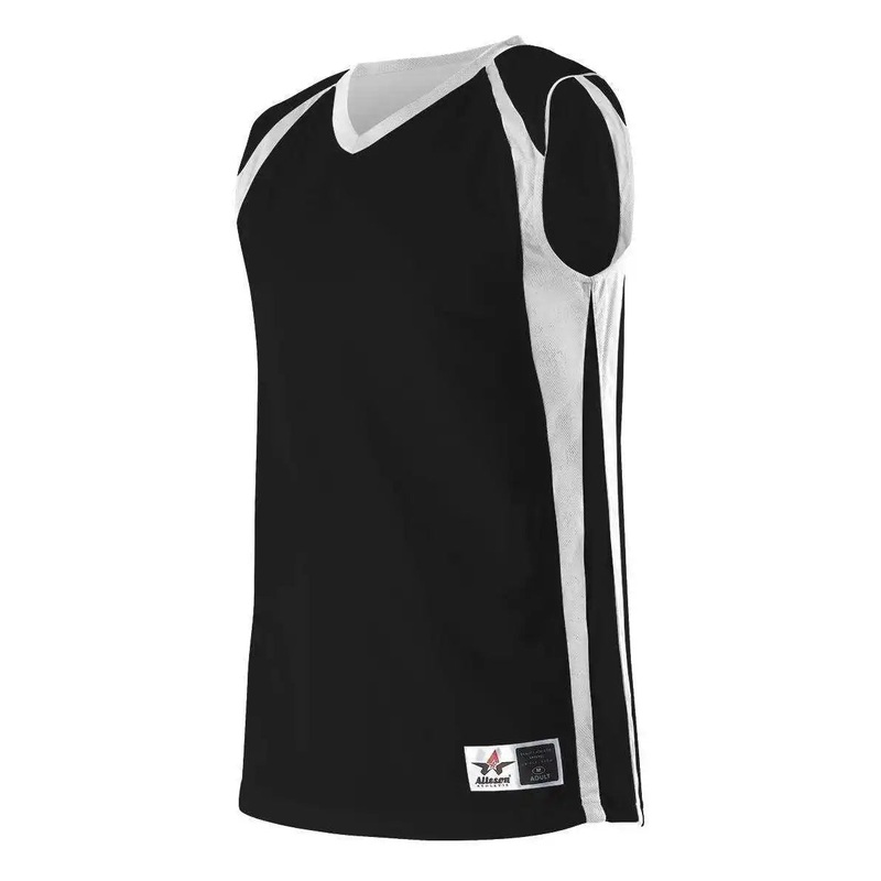 Alleson Athletic 54MMRY Youth Reversible Basketball Jersey – Black White