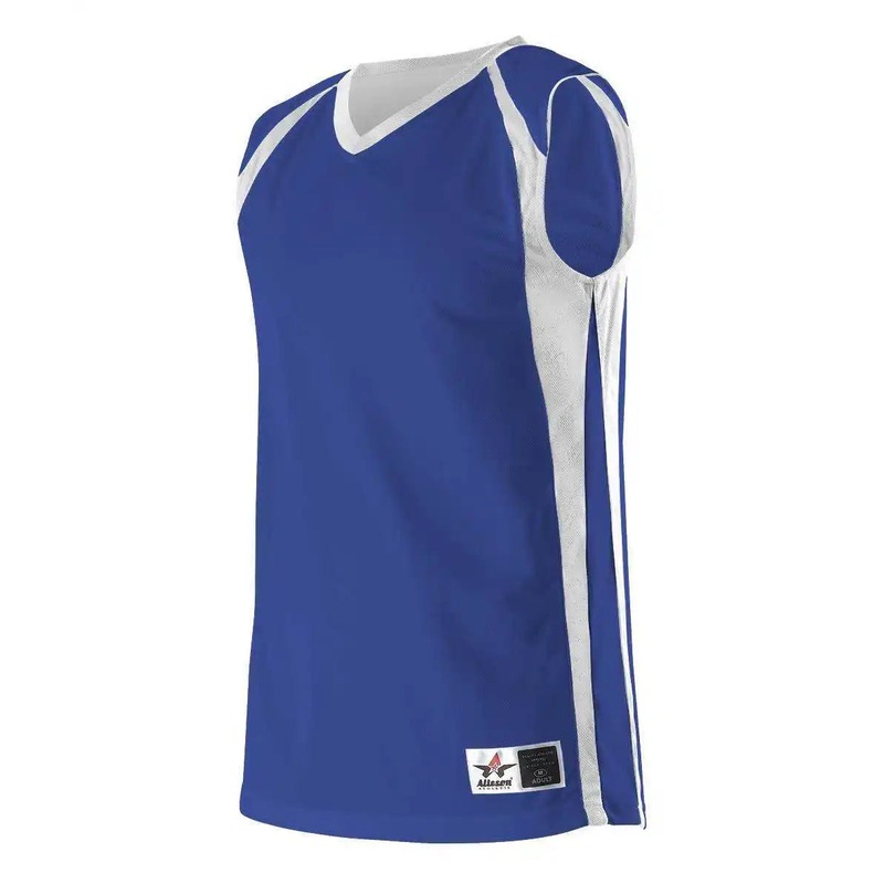 Alleson Athletic 54MMRY Youth Reversible Basketball Jersey – Royal White