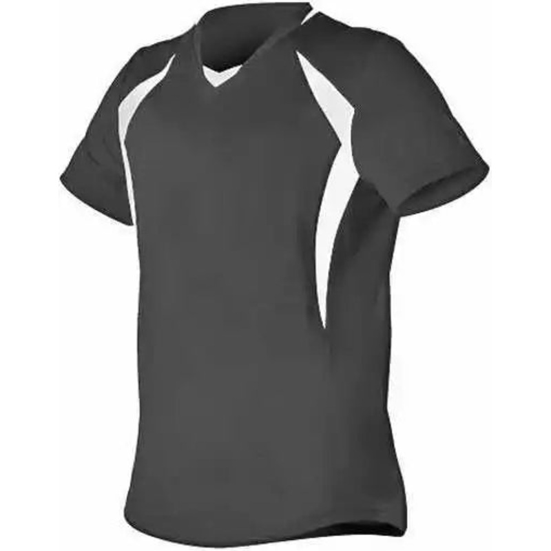 Alleson Athletic 552JG Girl’s Short Sleeve Fastpitch Jersey – Black White