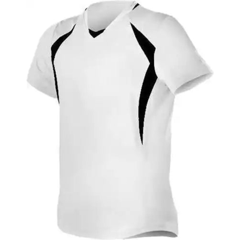 Alleson Athletic 552JW Women’s Short Sleeve Fastpitch Jersey – White Black