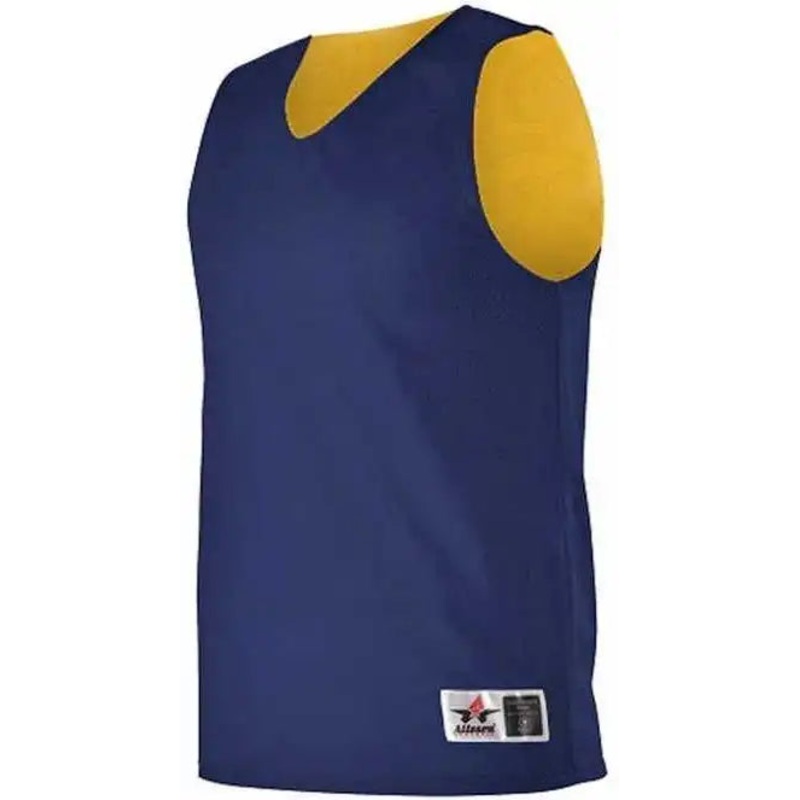Alleson Athletic 560RY Youth Reversible Mesh Tank – Navy Gold