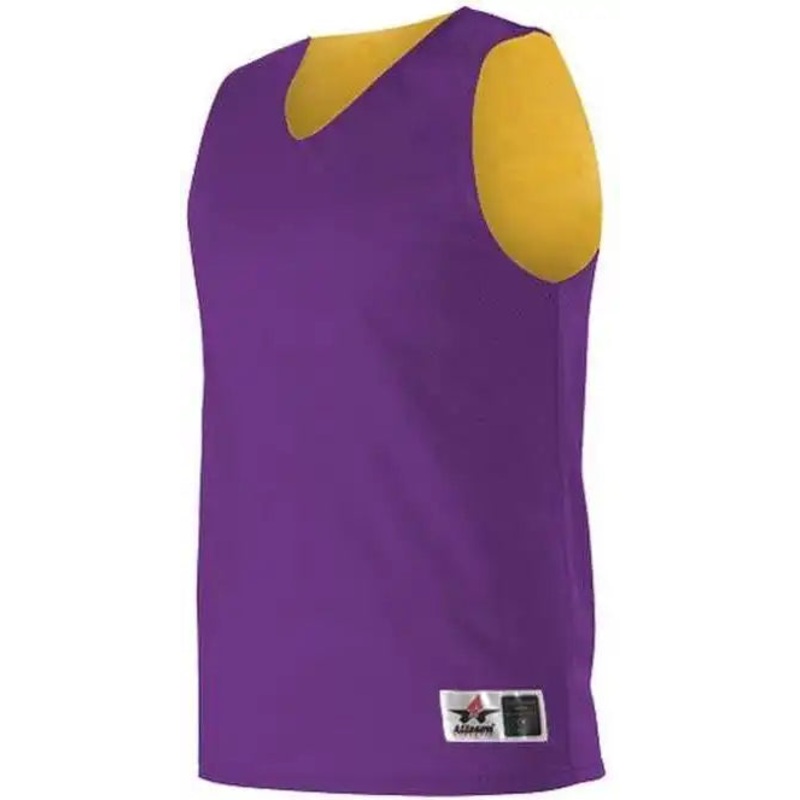 Alleson Athletic 560RY Youth Reversible Mesh Tank – Purple Gold