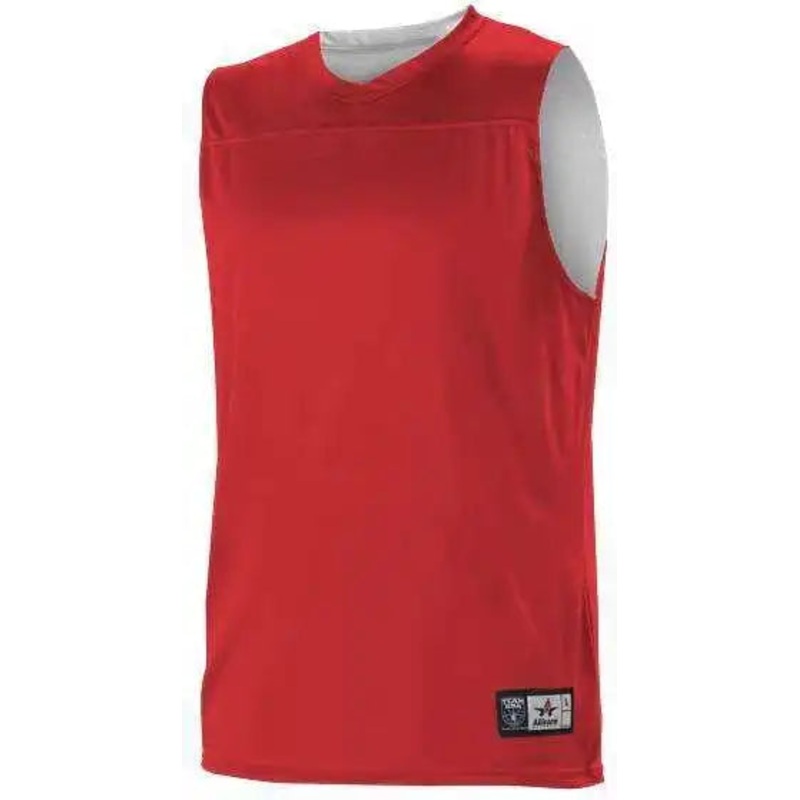 Alleson Athletic A105BY Youth NBA Blank Reversible Game Jersey – Scarlet White