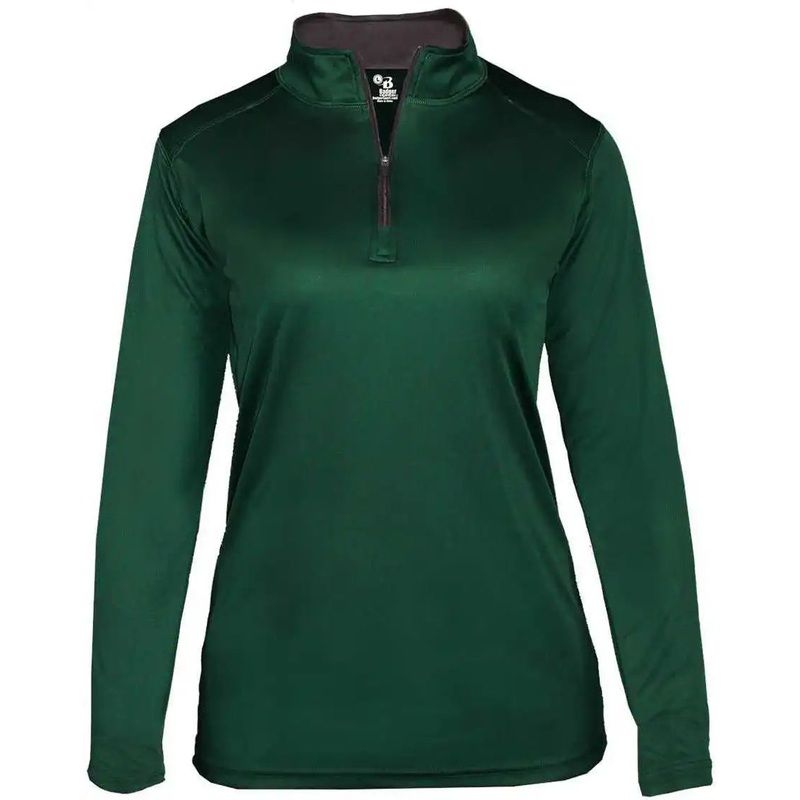 Badger Sport 4103 B-Core Ladies 1/4 Zip – Forest Graphite