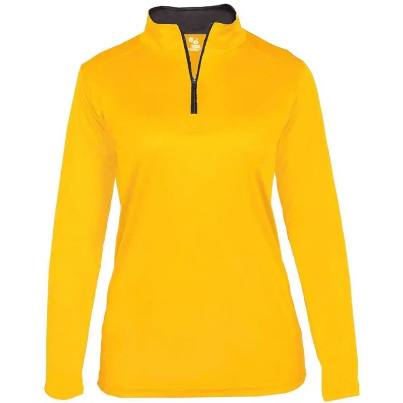 Badger Sport 4103 B-Core Ladies 1/4 Zip – Gold Graphite