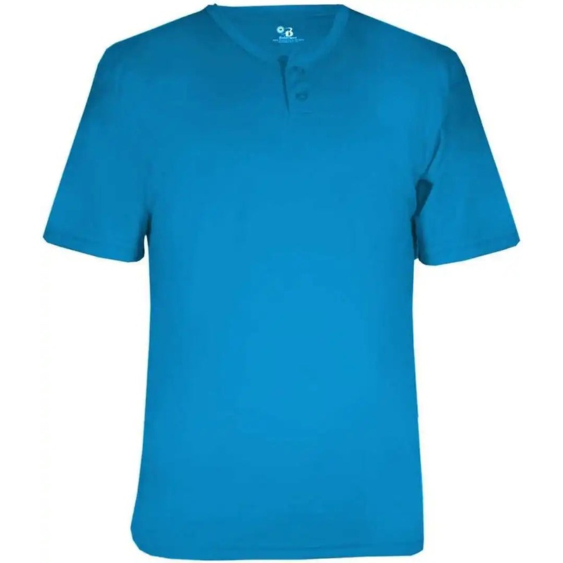 Badger Sport 7930 Adult B-Core Placket – Electric Blue