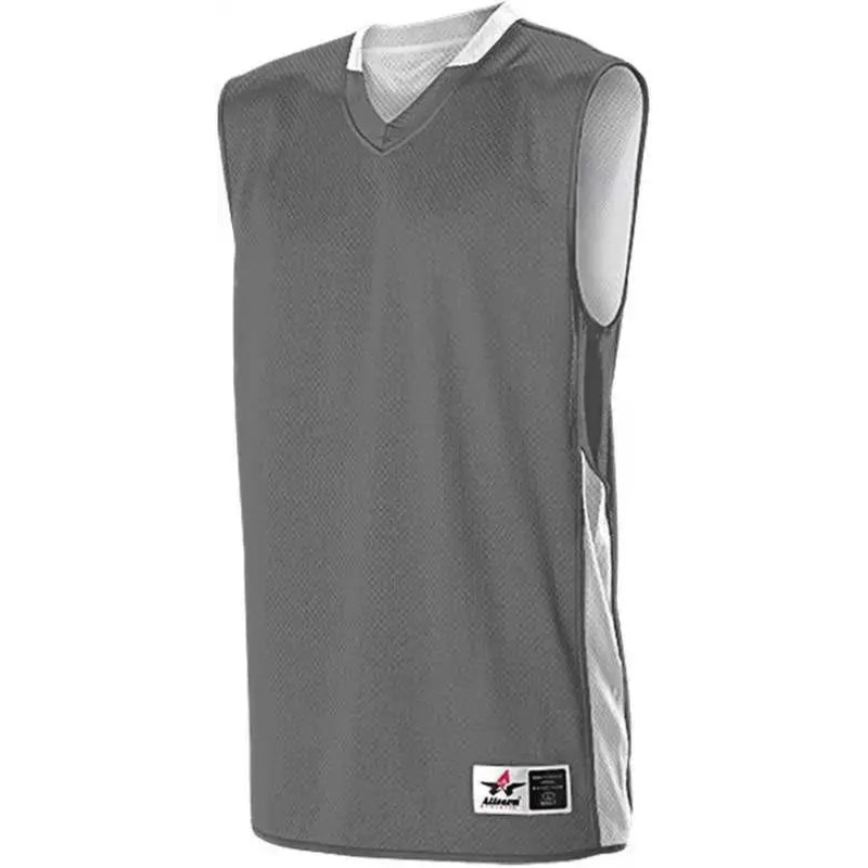 Alleson Athletic 589RSP Adult Single Ply Reversible Jersey – Charcoal White