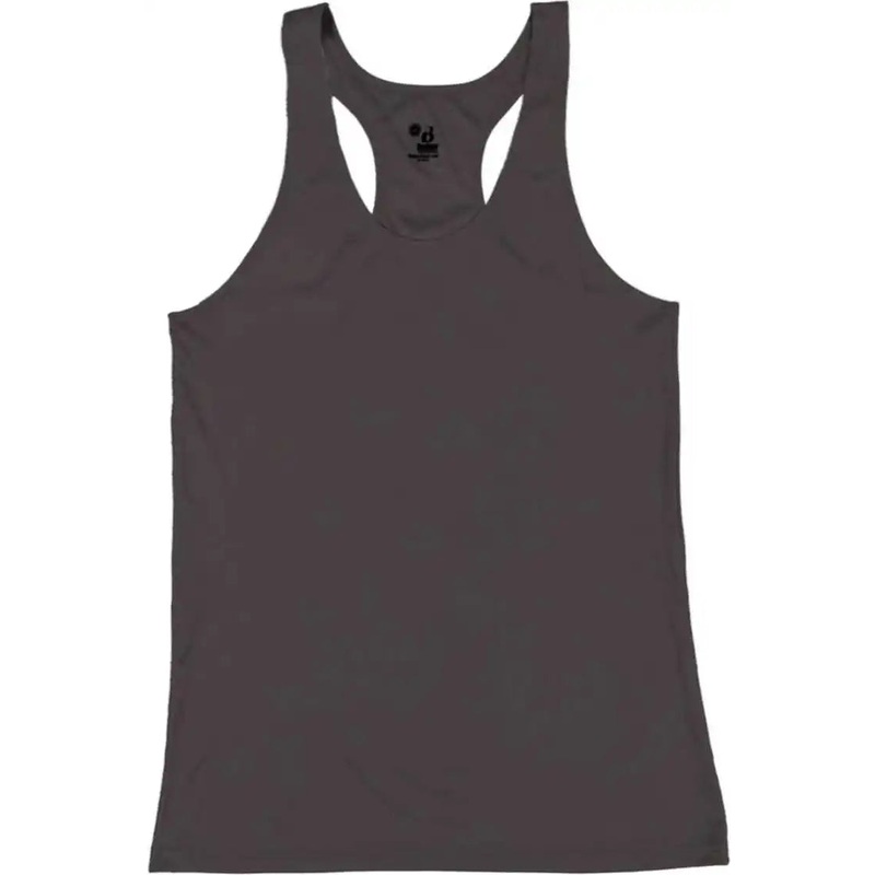 Badger Sport 2166 B-Core Girls Racerback Tank – Graphite