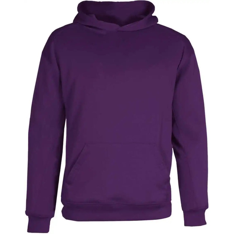 Badger Sport 2454 Poly Fleece Youth Hoodie – Purple