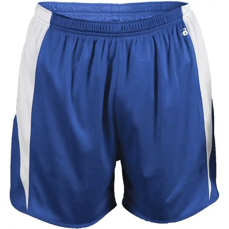 Badger Sport 7273 Stride Short – Royal White