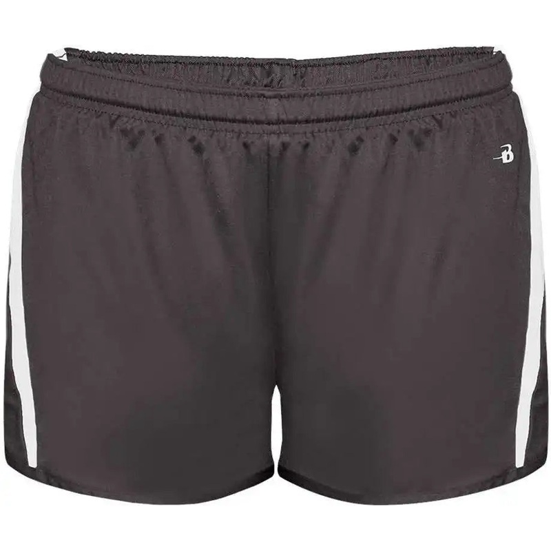 Badger Sport 7274 Stride Ladies Short – Graphite White