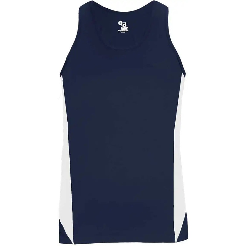 Badger Sport 8967 Stride Ladies Singlet – Navy White