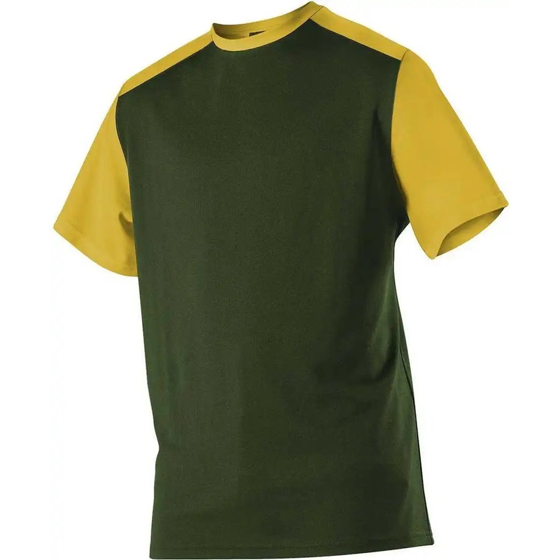 Alleson Athletic 532CJ Adult Crew Neck Baseball Jersey – Forest Gold