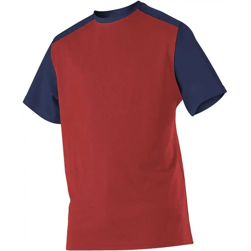 Alleson Athletic 532CJ Adult Crew Neck Baseball Jersey – Red Navy