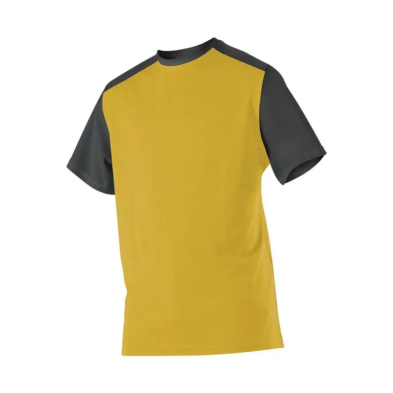 Alleson Athletic 532CJY Youth Crew Neck Baseball Jersey – Gold Black