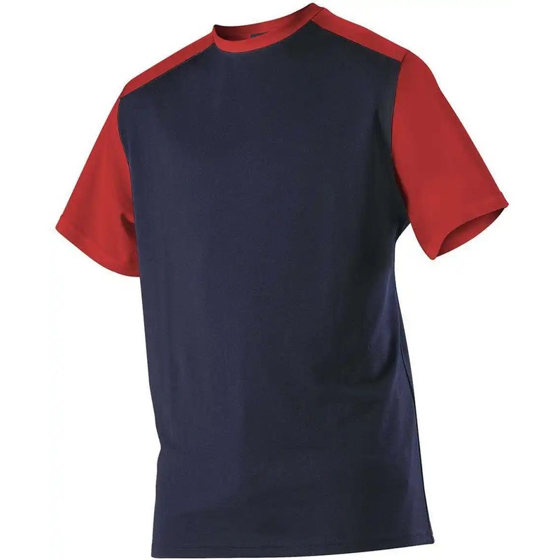 Alleson Athletic 532CJY Youth Crew Neck Baseball Jersey – Navy Red