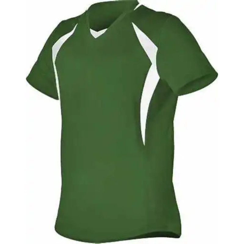 Alleson Athletic 552JG Girl’s Short Sleeve Fastpitch Jersey – Dark Green White