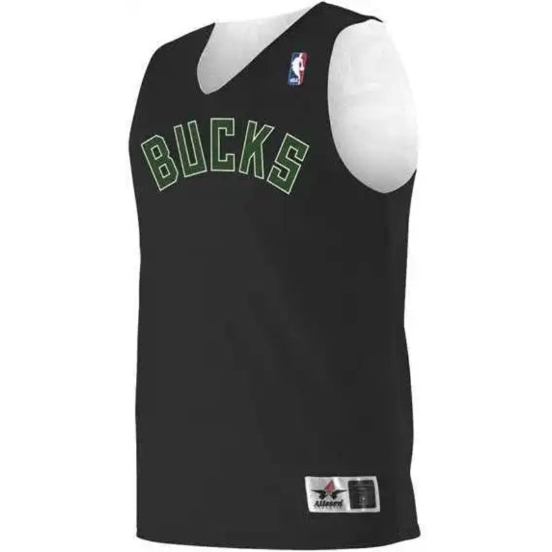 Alleson Athletic A115LY Youth NBA Logo’d Reversible Jersey – Milwaukee Bucks