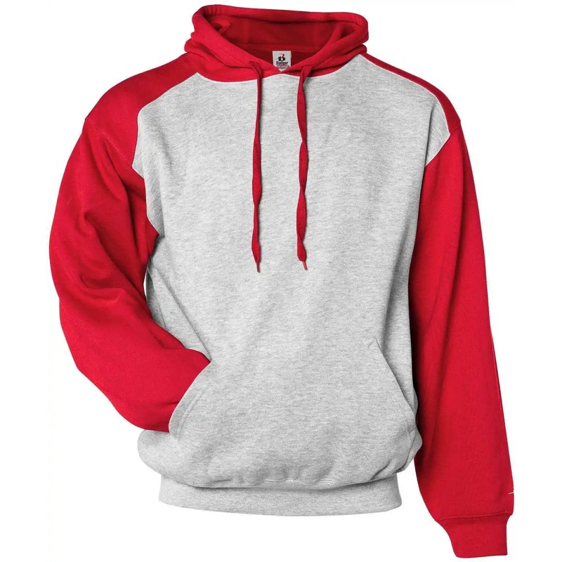 Badger Sport 2449 Athletic Fleece Sport Youth Hoodie – Oxford Red