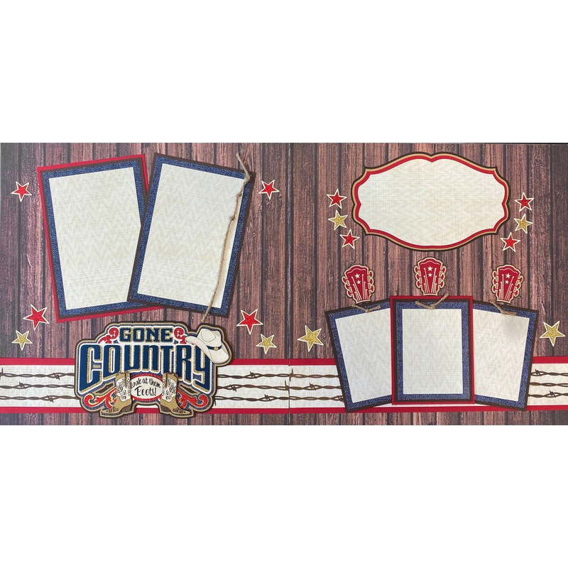 Gone Country Page Kit – 2 Page Layout