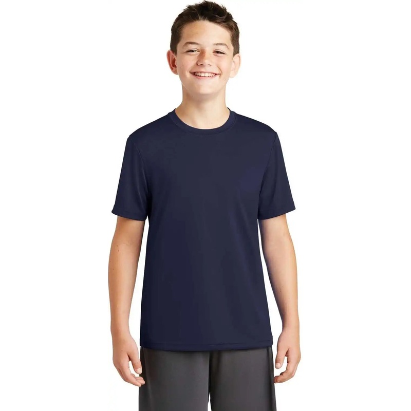 Sport-Tek YST320 Youth PosiCharge Tough Tee – True Navy