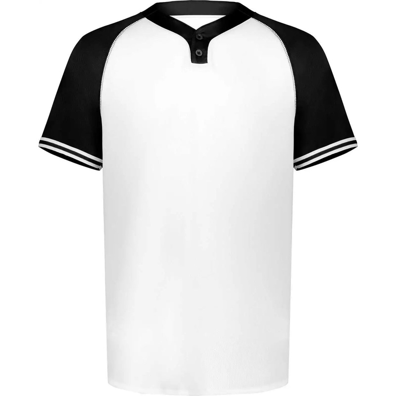 Augusta 6906 Youth Cutter+ Henley Jersey – White Black