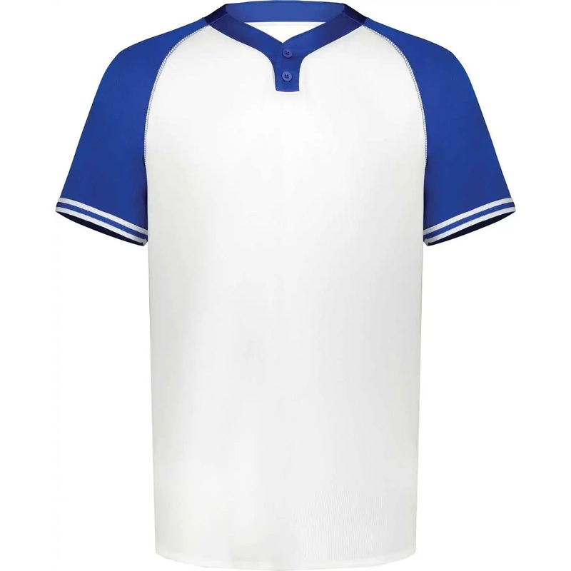 Augusta 6906 Youth Cutter+ Henley Jersey – White Royal