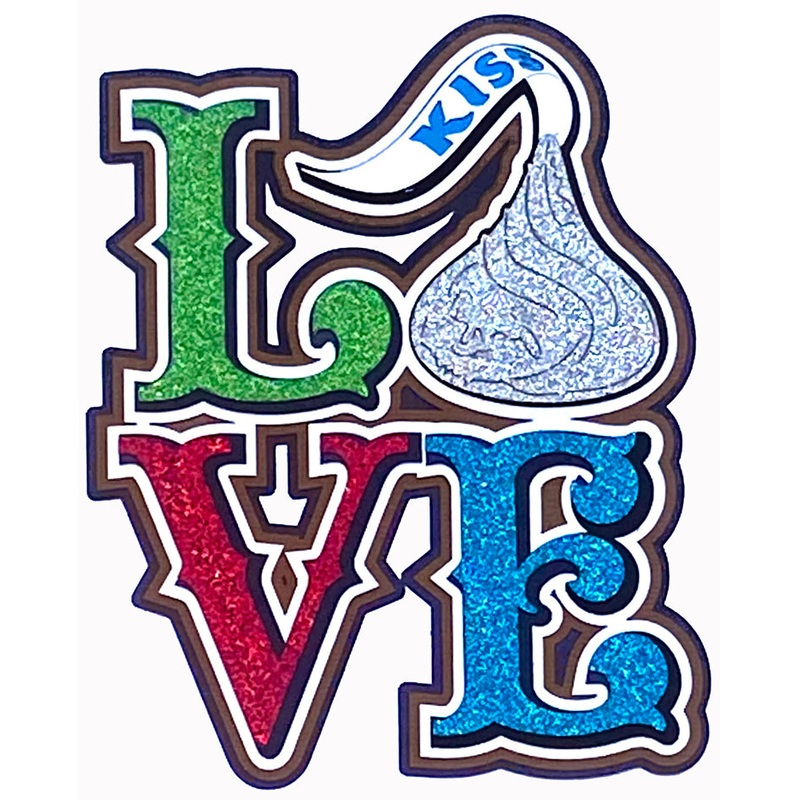 LOVE Stacked with a Kiss