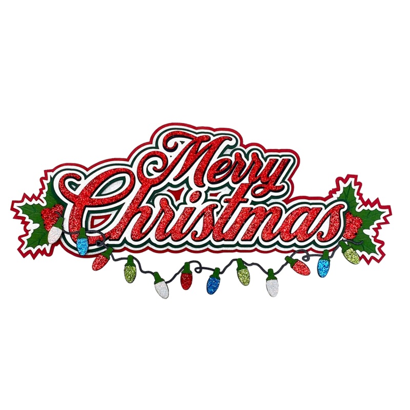 Merry Christmas Lights Title
