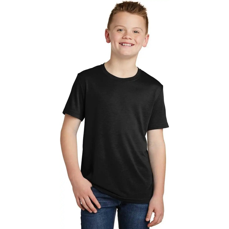 Sport-Tek YST450 Youth PosiCharge Competitor Cotton Touch Tee – Black