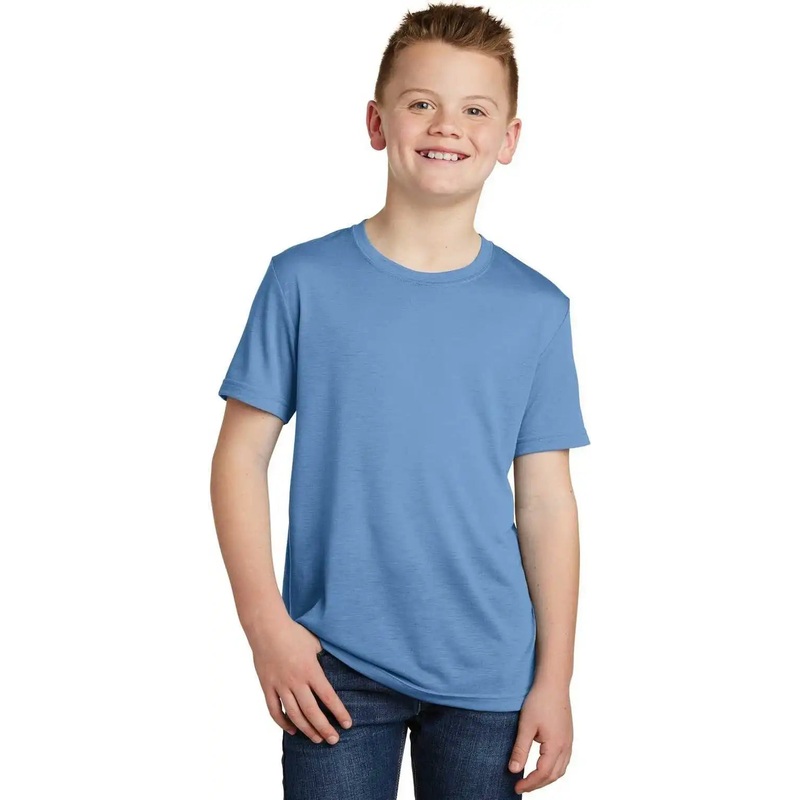 Sport-Tek YST450 Youth PosiCharge Competitor Cotton Touch Tee – Carolina Blue