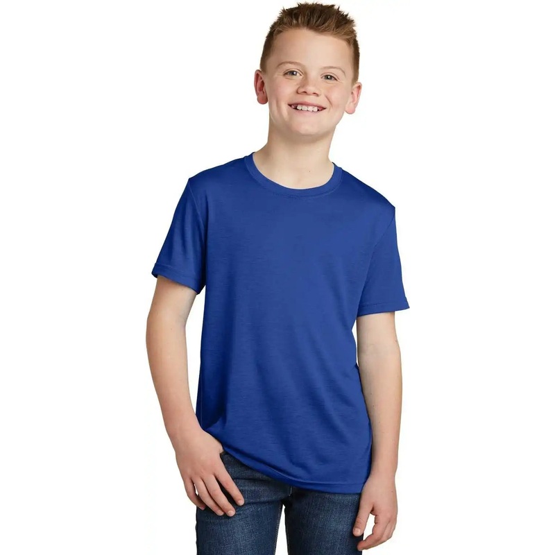Sport-Tek YST450 Youth PosiCharge Competitor Cotton Touch Tee – True Royal